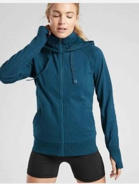 Athleta Triumph Hoodie Full Zip Size Large Tall